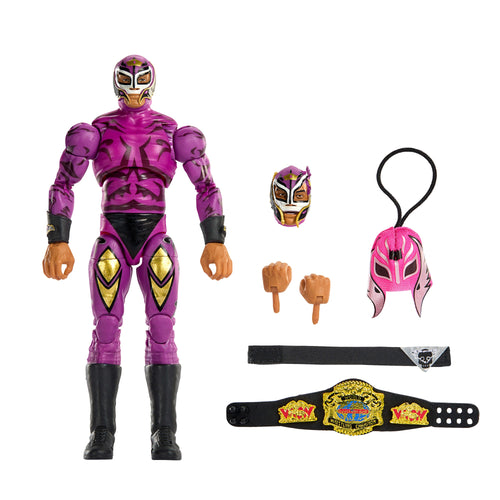 WWE Legends Ultimate Edition Rey Mysterio Action Figure, WWE product photograph published by Mattel Creations