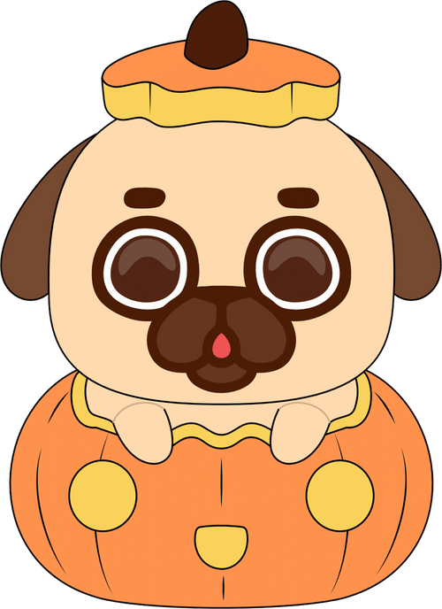 Halloween Puglie Plush (9in), Youtooz plush product photograph published by Youtooz