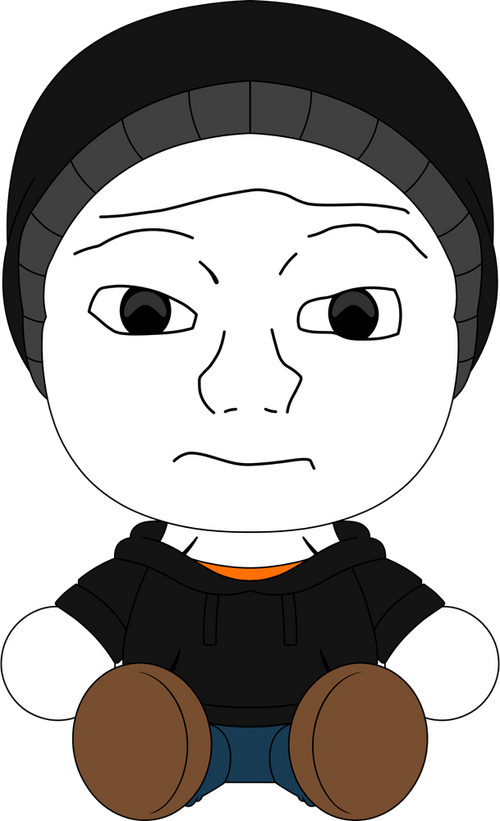 Wojak Plush (9in), Youtooz plush product photograph published by Youtooz