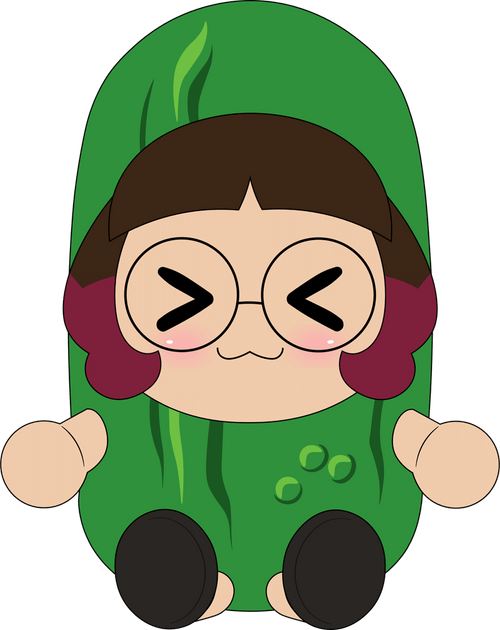 Skeptical Pickle Plush (9in), Youtooz plush product photograph published by Youtooz