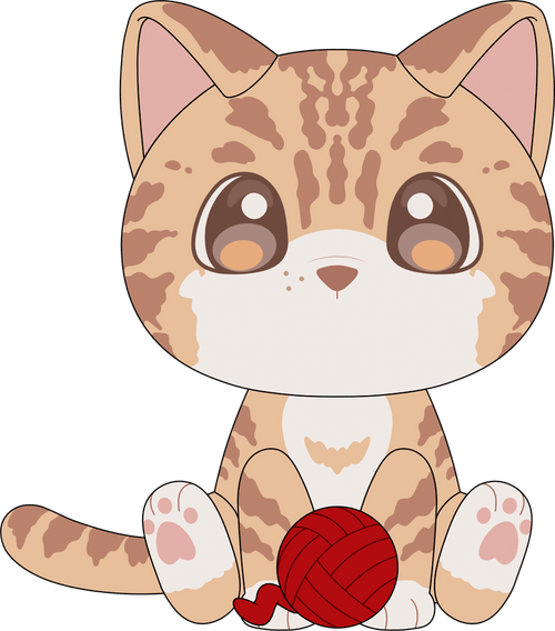Playful Cat Plush (9in), Youtooz plush product photograph published by Youtooz