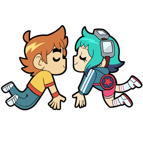 Scott and Ramona Kissing Pin, Youtooz vinyl figures product photograph published by Youtooz