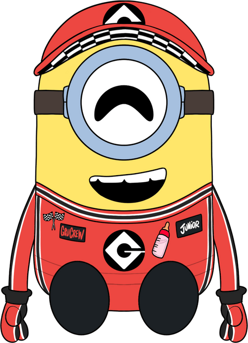 Racecar Minion Plush (9in), Youtooz vinyl figures product photograph published by Youtooz