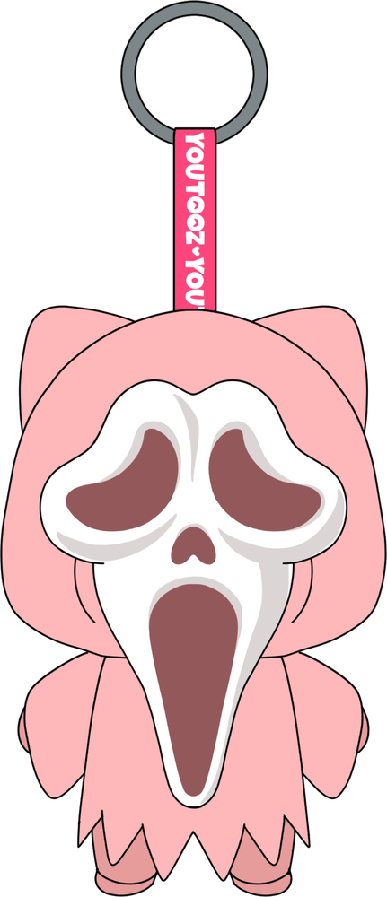 Cute Ghost Face Keychain (5in), Youtooz vinyl figures product photograph published by Youtooz