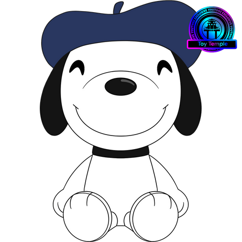 French Snoopy Plush (9in), Youtooz vinyl figures product photograph published by Youtooz