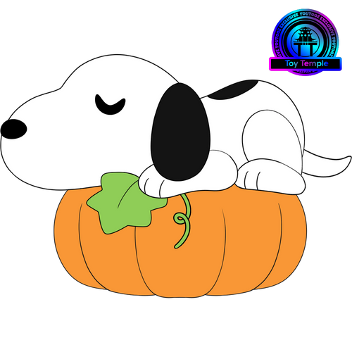 Pumpkin Snoopy Plush (9in), Youtooz vinyl figures product photograph published by Youtooz