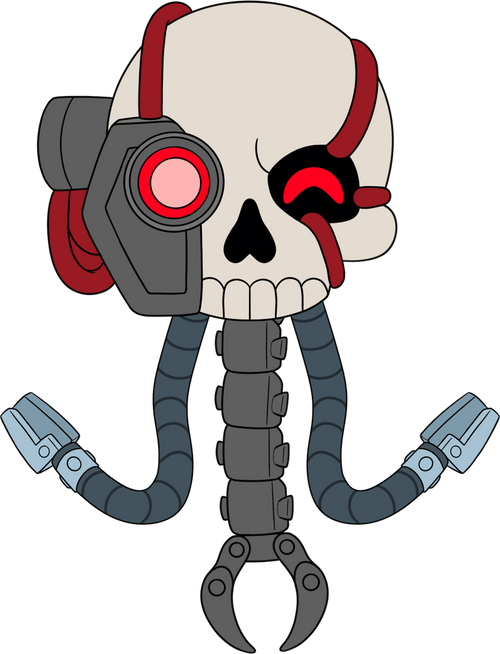 Servo Skull Shoulder Rider (6in), Youtooz vinyl figures product photograph published by Youtooz