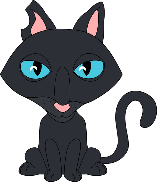 Coraline Cat Plush (9in), Youtooz vinyl figures product photograph published by Youtooz