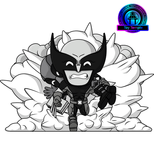 Black and White Deadpool and Wolverine: Wolverine Vol. 1, Youtooz vinyl figures product photograph published by Youtooz