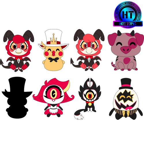 Hazbin Hotel Lil Guyz Blind Box, Youtooz vinyl figures product photograph published by Youtooz