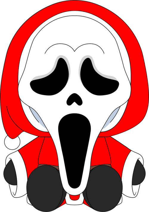 Christmas Ghost Face Plush (9in), Youtooz vinyl figures product photograph published by Youtooz