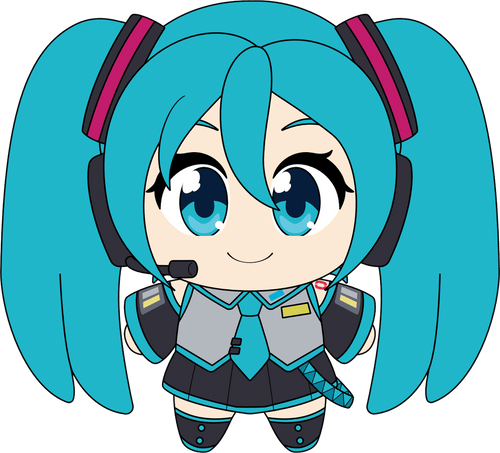 Hatsune Miku Keychain (5in), Youtooz vinyl figures product photograph published by Youtooz