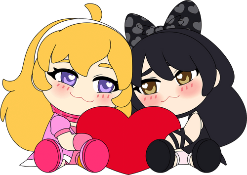 Valentine's Yang & Blake Plush (6in), Youtooz vinyl figures product photograph published by Youtooz