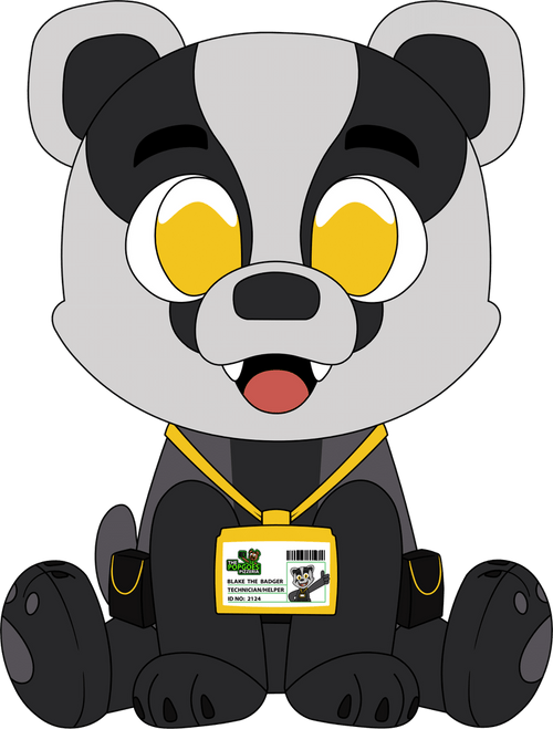 Blake the Badger Plush (9in), Youtooz vinyl figures product photograph published by Youtooz
