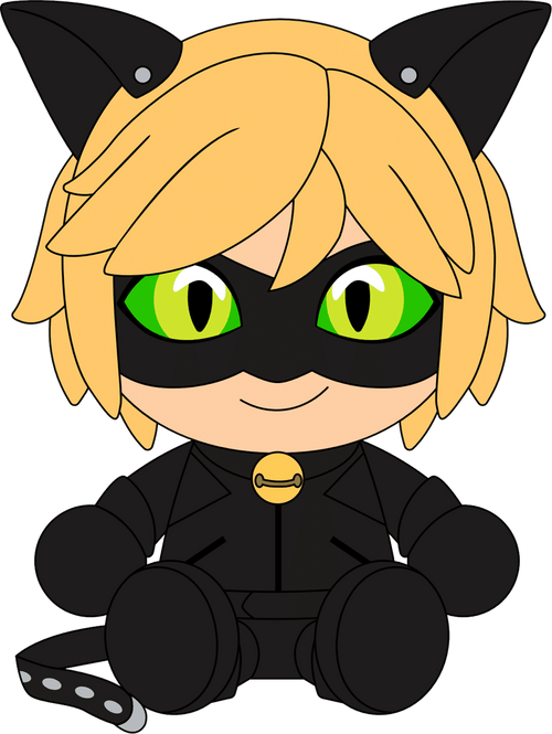 Cat Noir Plush (9in), Youtooz vinyl figures product photograph published by Youtooz