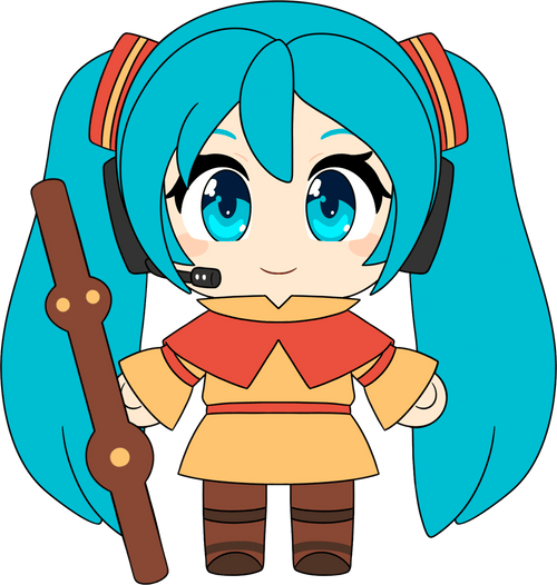 Aang Miku Plush (9in), Youtooz vinyl figures product photograph published by Youtooz