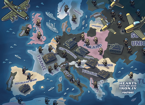 1936 Europe Puzzle, Youtooz vinyl figures product photograph published by Youtooz