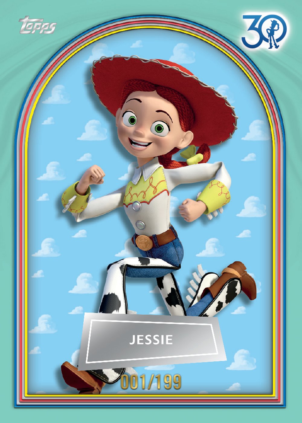 Aqua Disney trading card, 25 CSTL 1042 FR parallel from 2025 Topps 30 Years of Toy Story by Topps