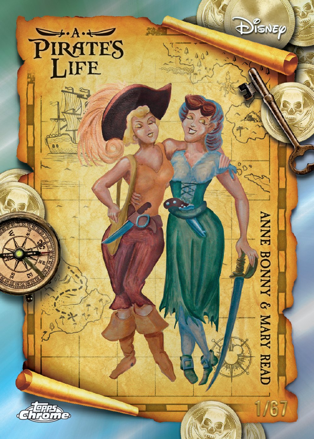 Disney trading card from 2025 Topps Disneyland 70th Anniversary, published by Topps