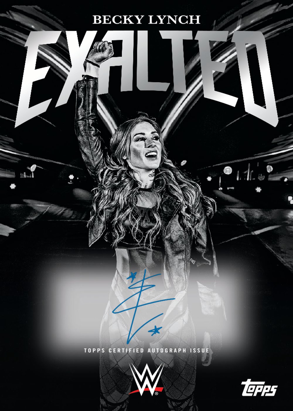wwe trading card from 2025 Topps Exalted WWE, published by Topps