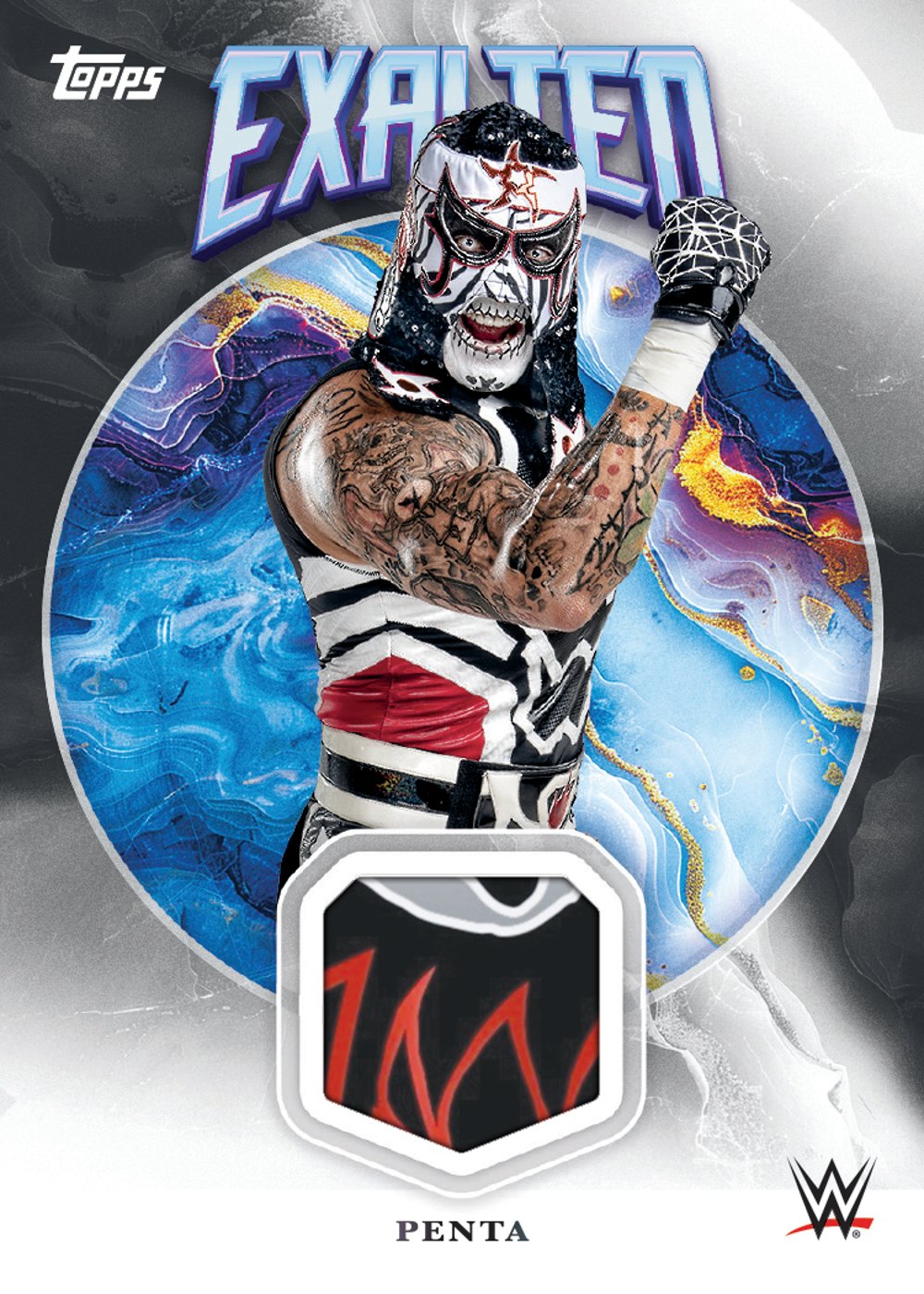wwe trading card from 2025 Topps Exalted WWE, published by Topps