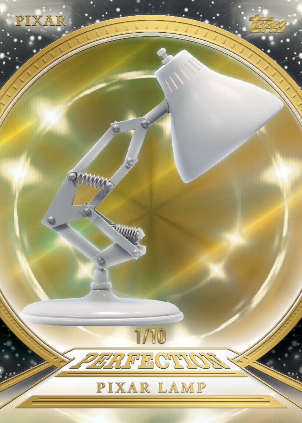 Disney trading card from 2025 Topps Pixar Gold, published by Topps