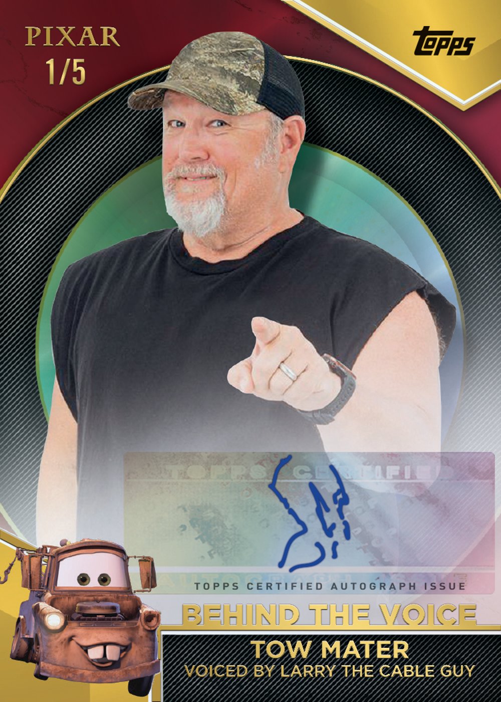 25 PIXG 4311 FR Red Parallel 1 Disney trading card from 2025 Topps Pixar Gold by Topps