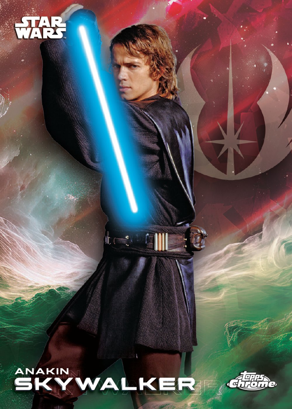 25 SWCM 1006 FR Red Sapphire 1 star wars trading card from 2025 Topps Star Wars Chrome Sapphire by Topps