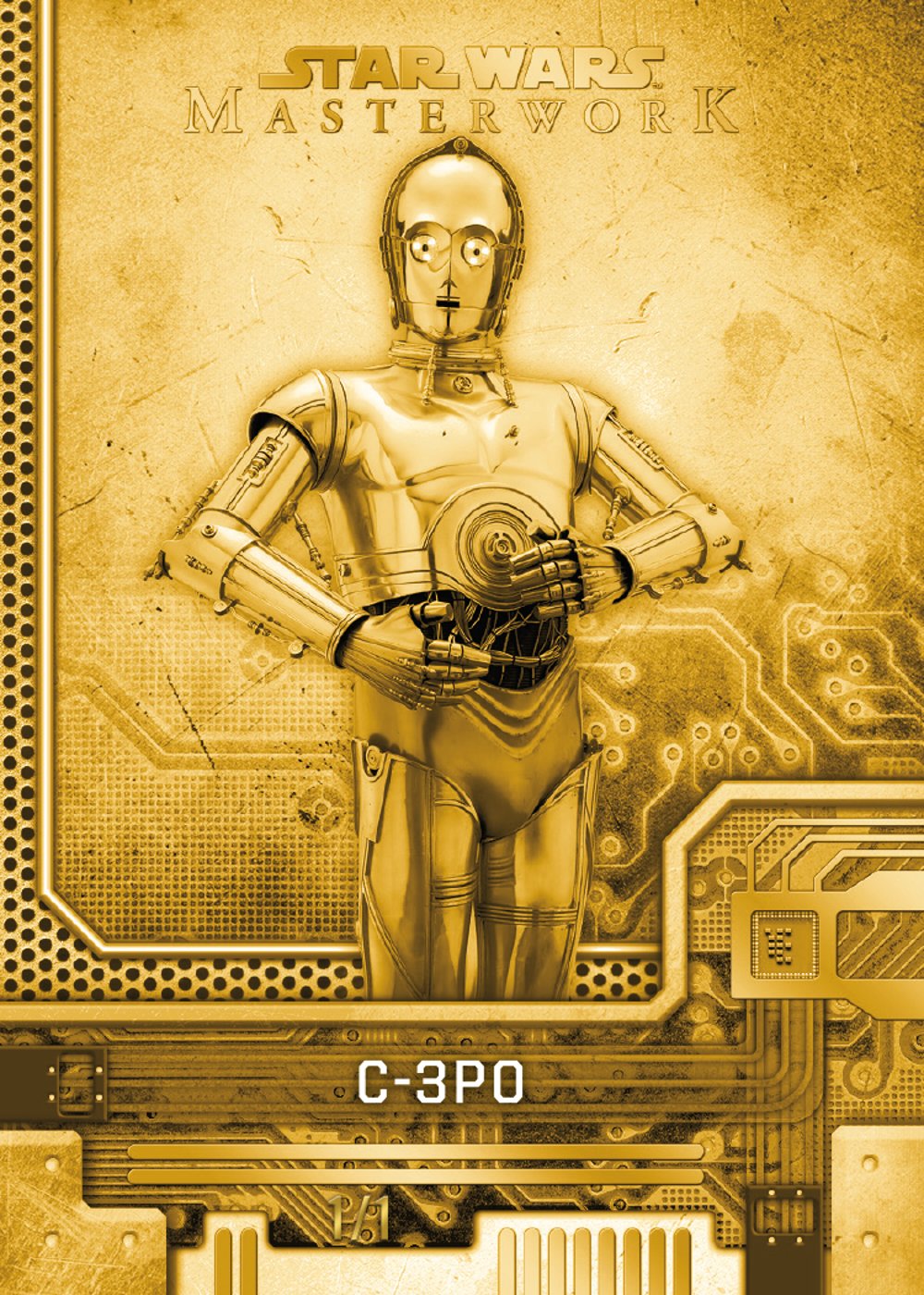 star wars trading card from 2025 Topps Star Wars Masterwork, published by Topps