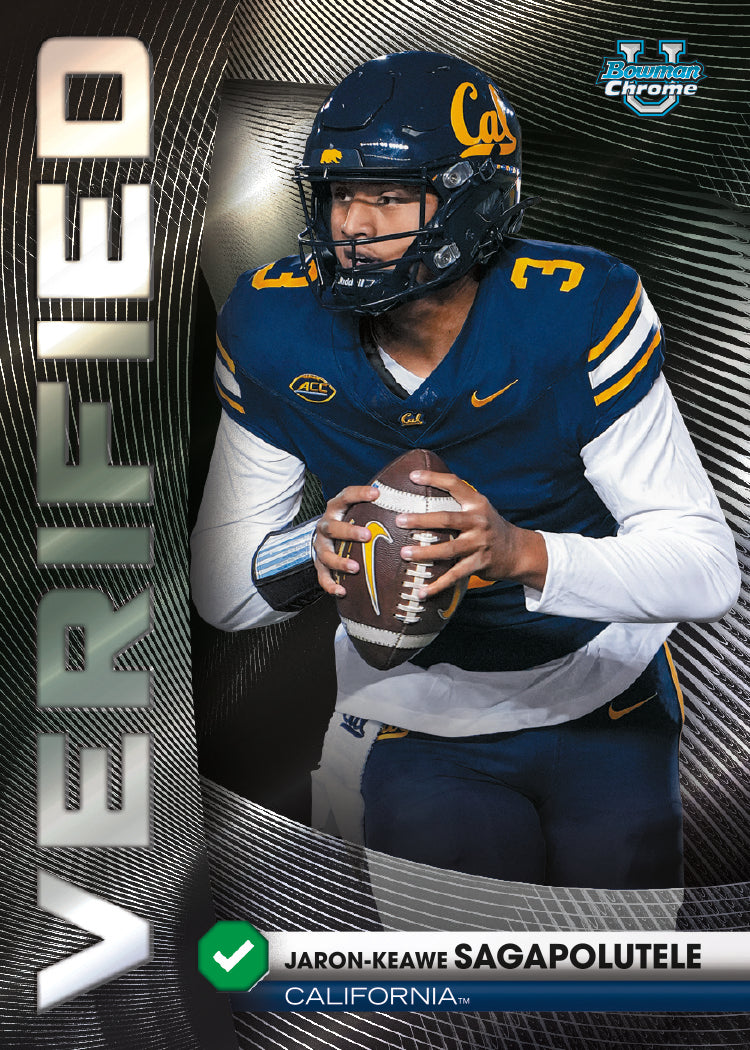 football trading card from 2026 Bowman Football, published by Topps