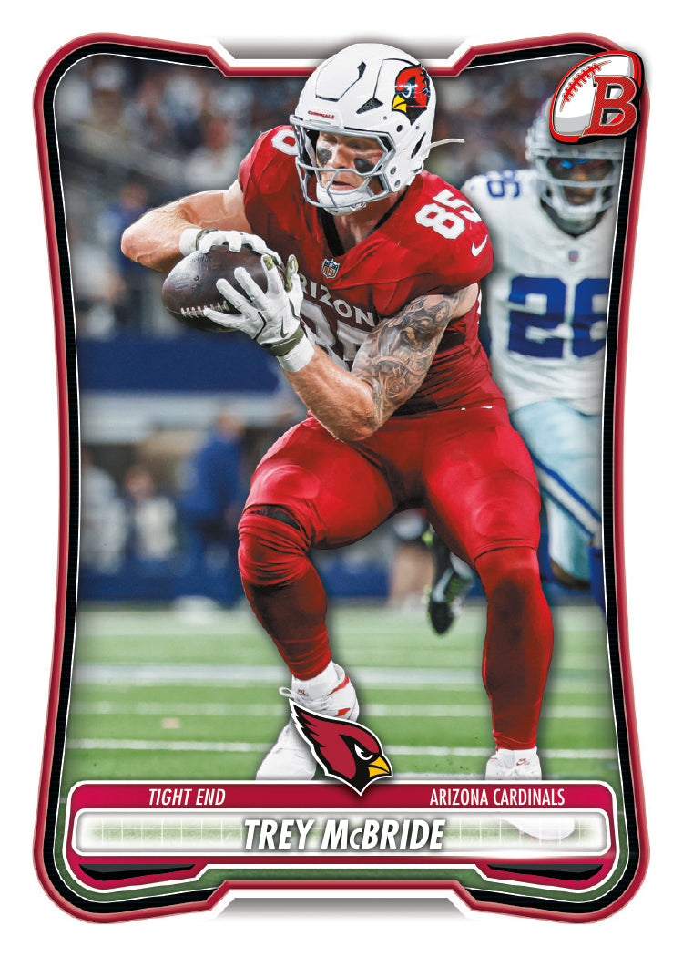 football trading card from 2026 Bowman Football, published by Topps