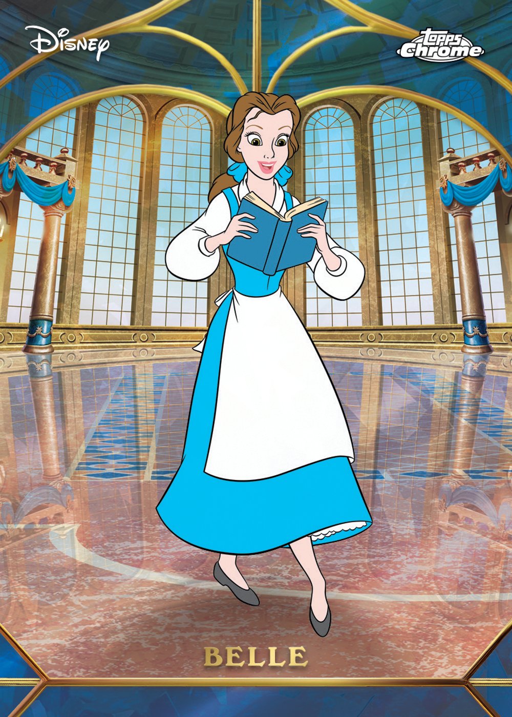 Base Blue Sapphire Disney trading card, 26 DNYC 1355 FR parallel from 2026 Topps Chrome Disney Sapphire by Topps