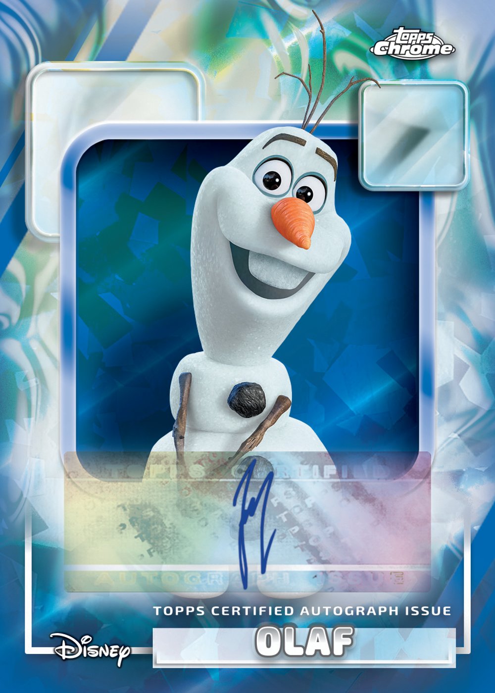 Base Blue Sapphire Disney trading card, 26 DNYC 2253 FR parallel from 2026 Topps Chrome Disney Sapphire by Topps