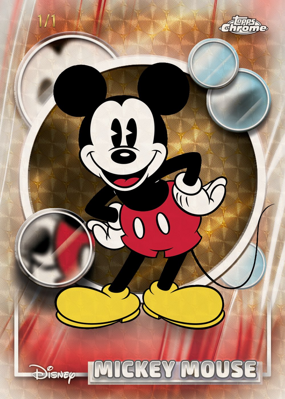 Superfractor Disney trading card, 26 DNYC 1661 FR parallel from 2026 Topps Chrome Disney by Topps