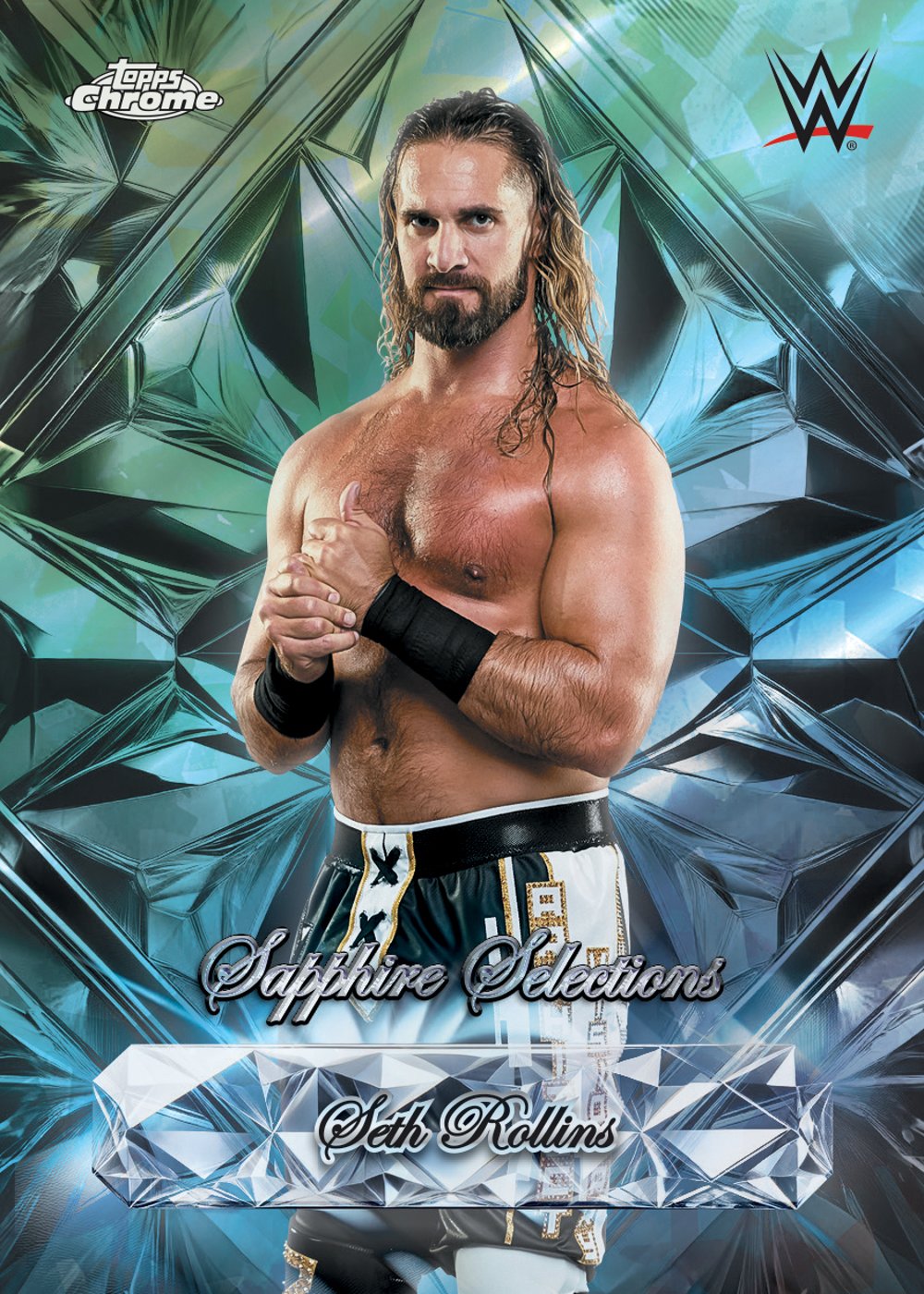 Sapphire Selections 26 CWWE 2204 wwe trading card from 2026 Topps Chrome WWE Sapphire by Topps