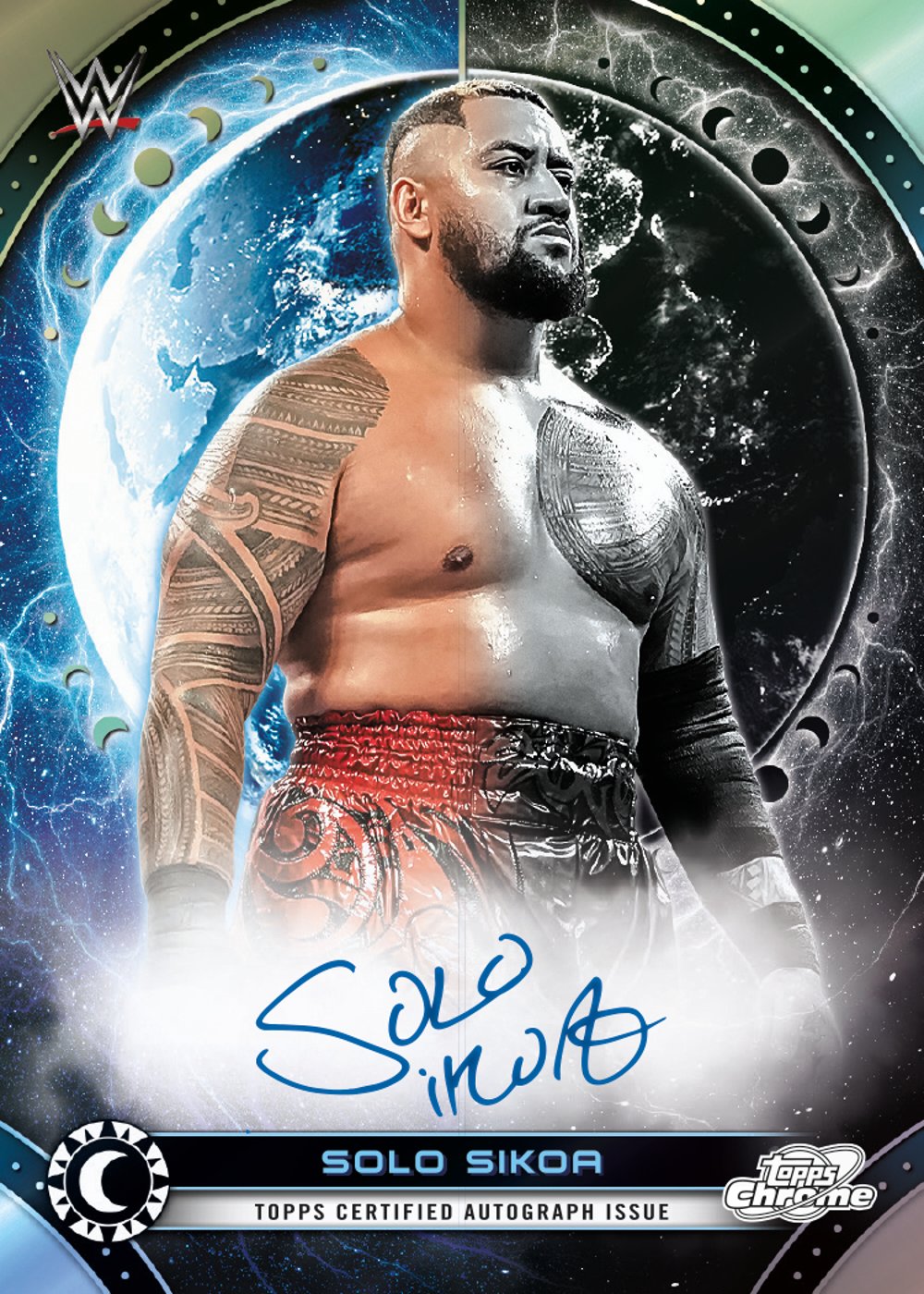 wwe trading card from 2026 Topps Cosmic Chrome WWE, published by Topps
