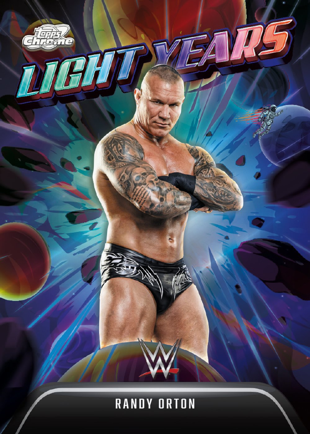 wwe trading card from 2026 Topps Cosmic Chrome WWE, published by Topps