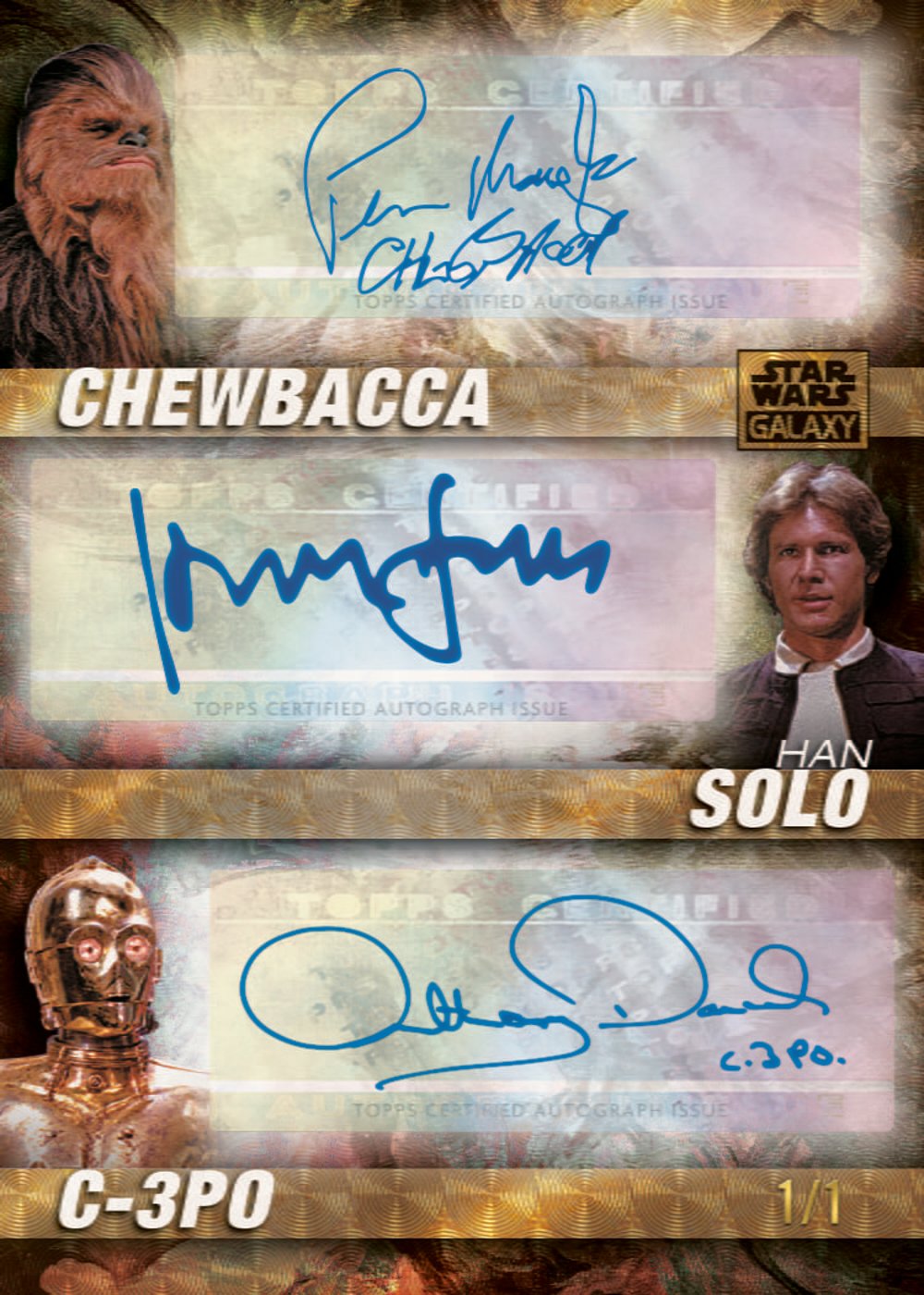 star wars trading card from 2026 Topps Star Wars Chrome Galaxy, published by Topps