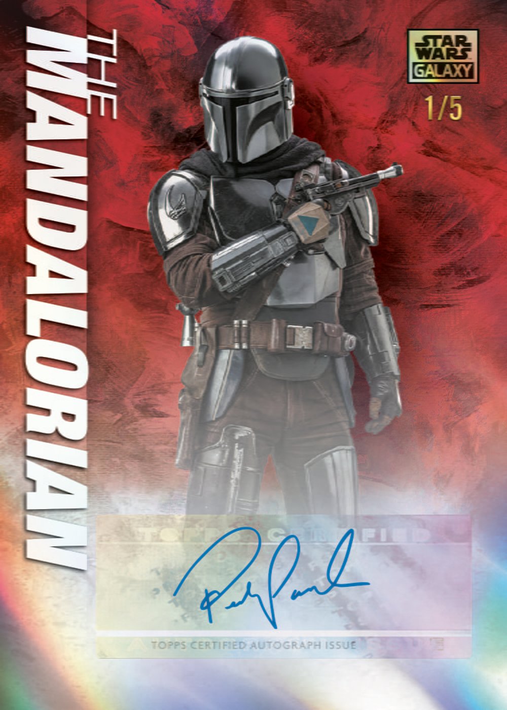 Refractor-cs star wars trading card, 26 SWCG 3004 FR Red parallel from 2026 Topps Star Wars Chrome Galaxy by Topps