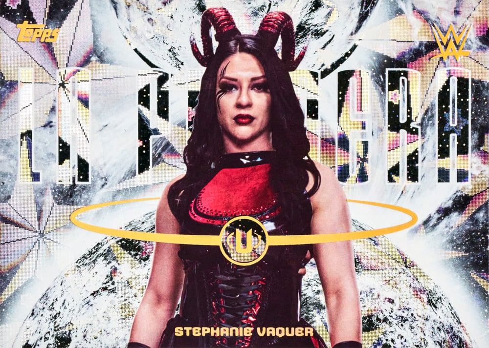 Stephanie Vaquer wwe trading card, Alias Base parallel from 2026 Topps Universe WWE by Topps