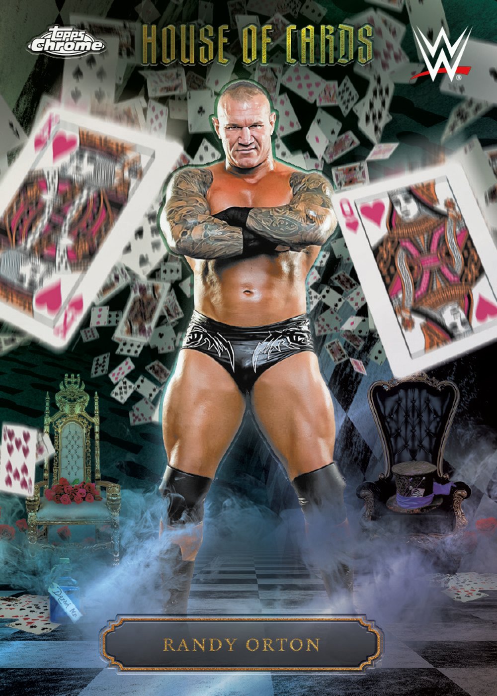 wwe trading card from 2026 Topps Chrome WWE, published by Topps