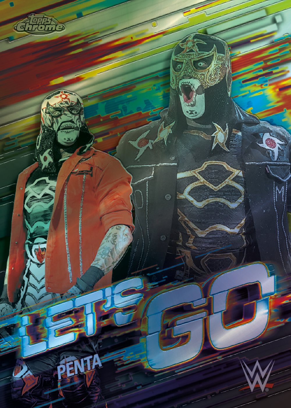 wwe trading card from 2026 Topps Chrome WWE, published by Topps