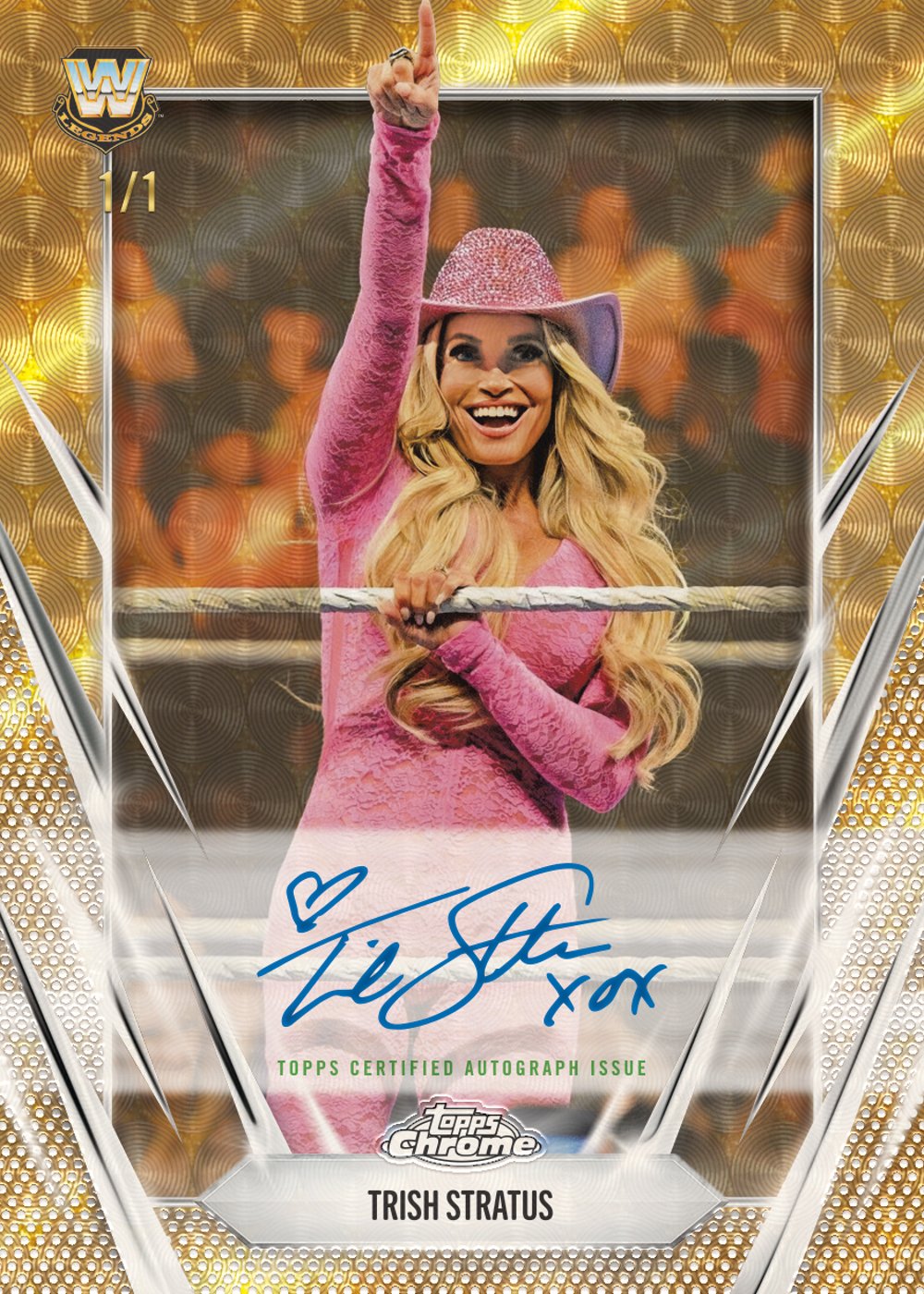 Superfactor wwe trading card, 26 CWWE 5085 FR parallel from 2026 Topps Chrome WWE by Topps