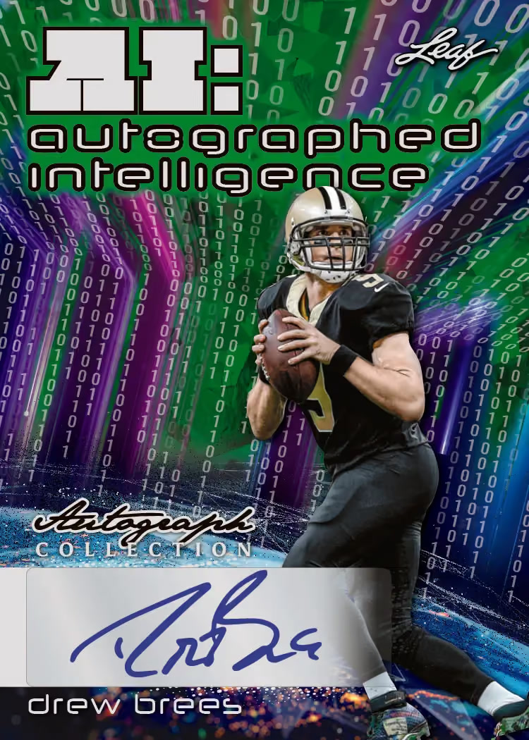 trading card from 2026 Leaf Autograph Collection Football, published by Leaf