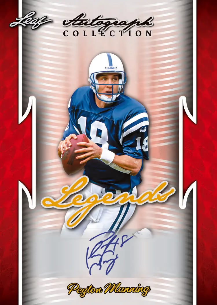 trading card from 2026 Leaf Autograph Collection Football, published by Leaf