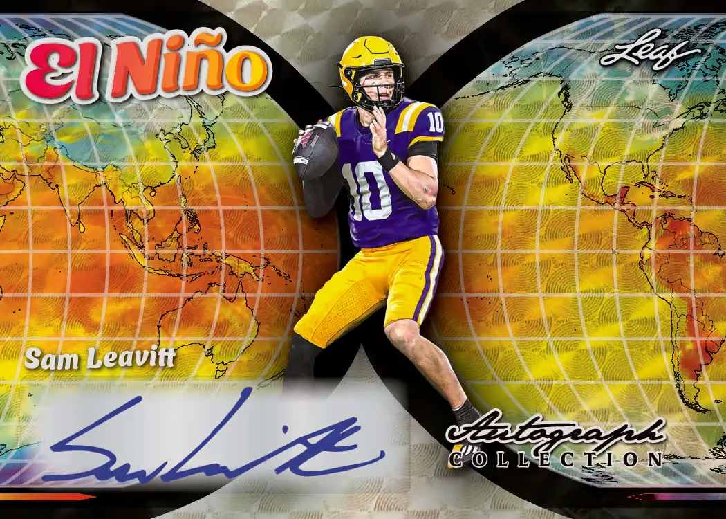 trading card from 2026 Leaf Autograph Collection Football, published by Leaf