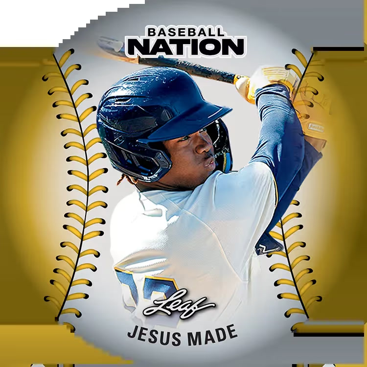 Sales trading card, 26 L Baseball Nation Baseball Disc parallel from 2026 Leaf Baseball Nation by Leaf