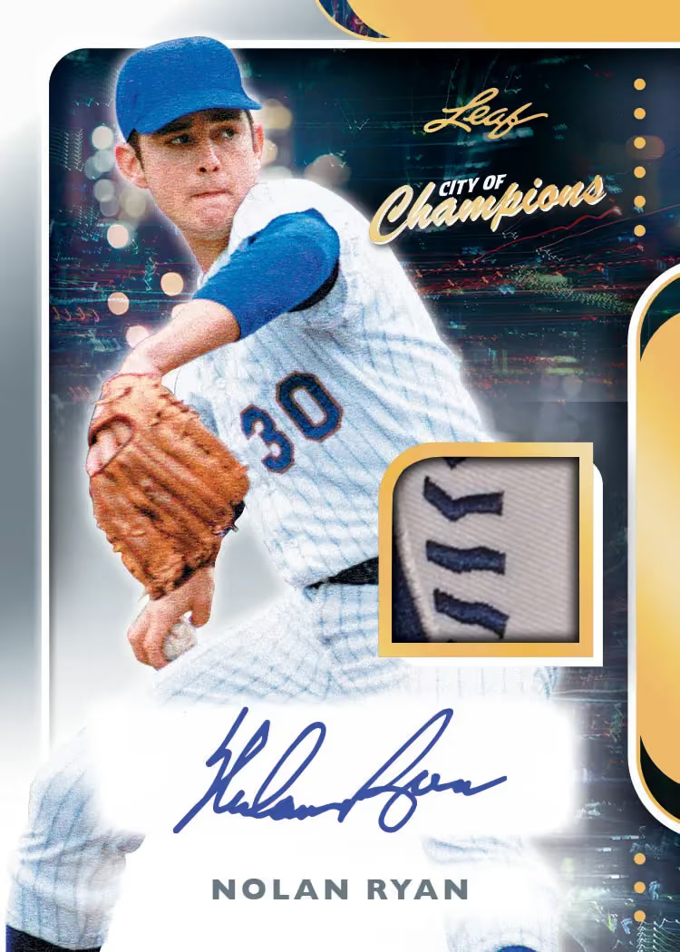 Memorabilia trading card, 26 L CC Auto parallel from 2026 Leaf City of Champions by Leaf