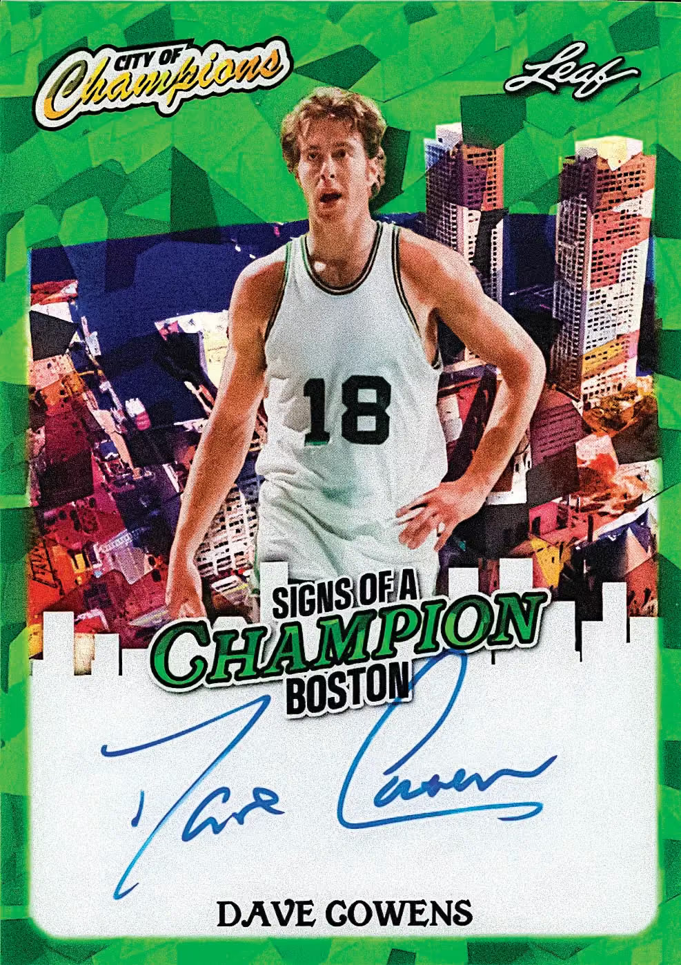 Signs Of A Champion 4 trading card from 2026 Leaf City of Champions by Leaf