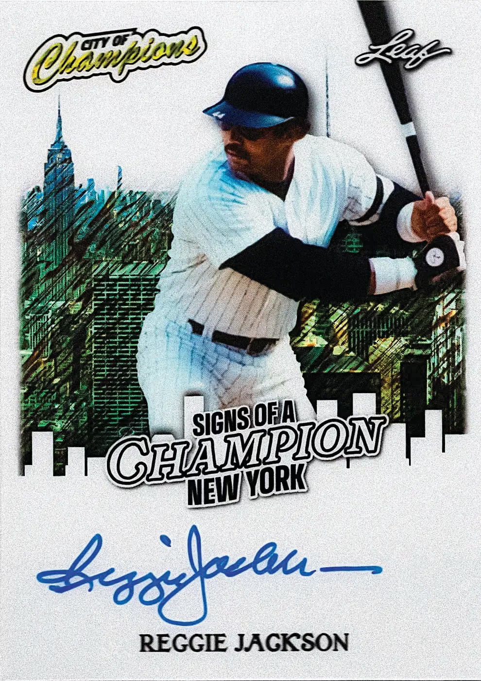 Signs Of A Champion 2 trading card from 2026 Leaf City of Champions by Leaf